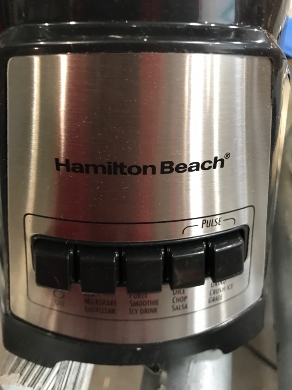 Photo 3 of ***MISSING LID AND JAR - COMPARE PICTURES TO STOCK PHOTO***
Hamilton Beach Power Elite Blender with 40oz Glass Jar