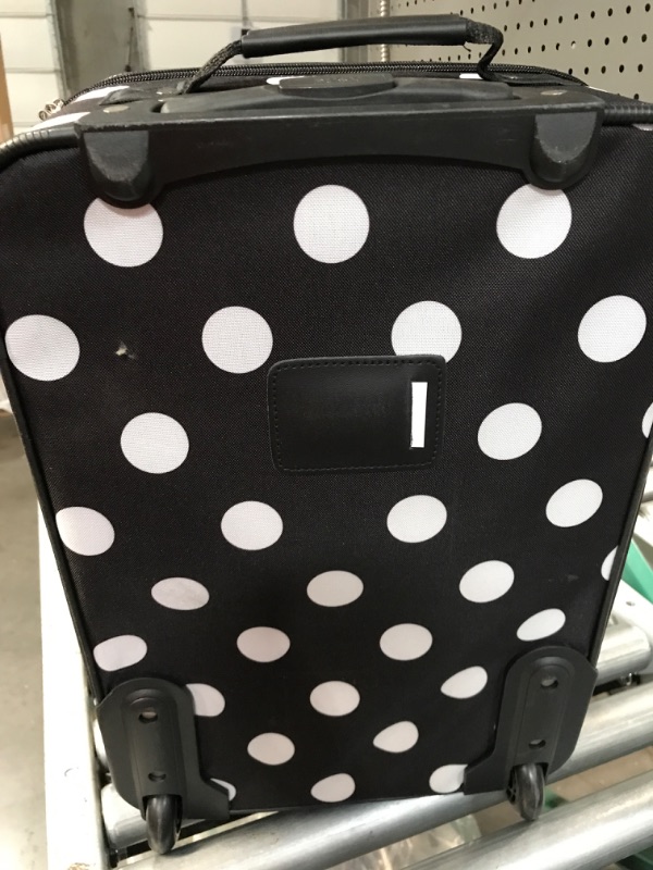 Photo 2 of * used item * no packaging *
20" SUITCASE/LUGGAGE polka dot