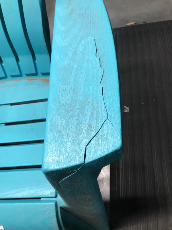 Photo 3 of * damaged arm rest *
RealComfort Teal Adirondack Chair