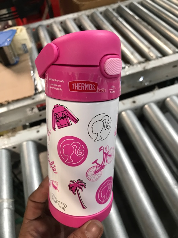 Photo 2 of  Stainless Steel Vacuum Insulated Kids Straw Bottle, barbie edition