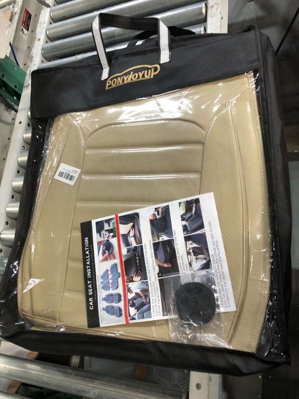 Photo 1 of PONYJOYUP Leather Seat Covers BEIGE