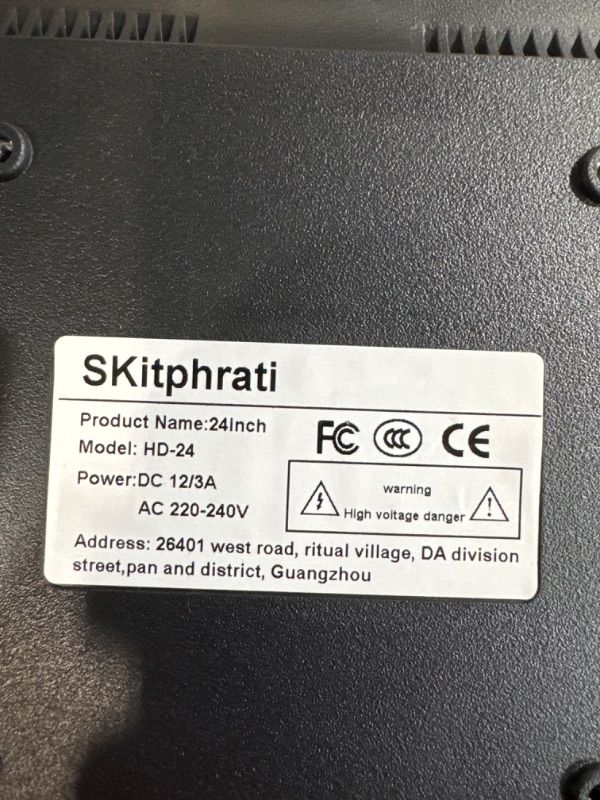 Photo 3 of SKitphrati 24 Inch PC Monitor, 