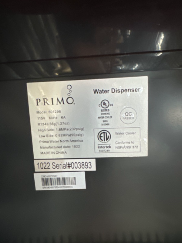 Photo 1 of * item damaged * sold for parts only *
Self Cleaning Bottom Loading Water Cooler Water Dispenser