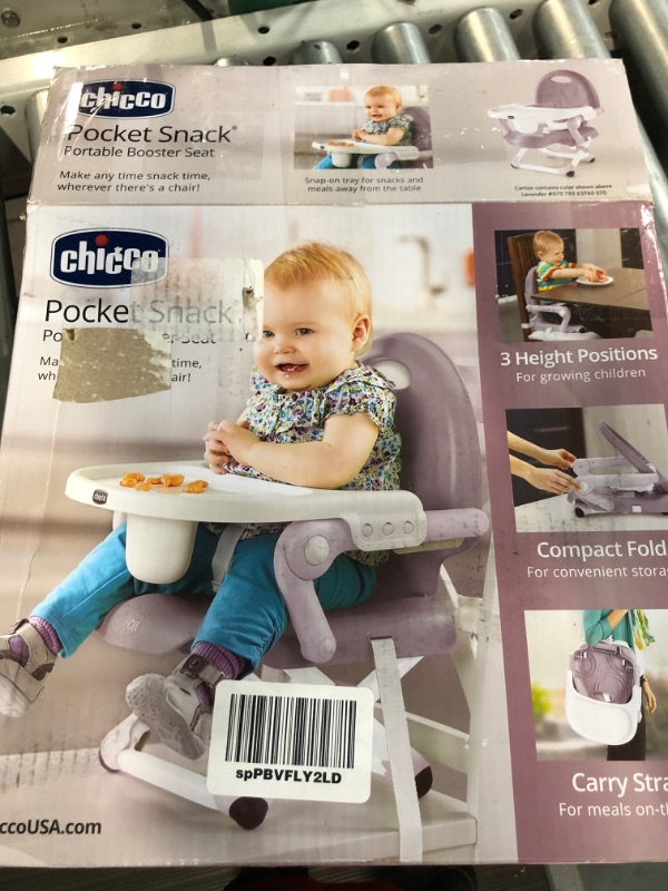 Photo 2 of Chicco Pocket Snack Booster Seat, Lavender