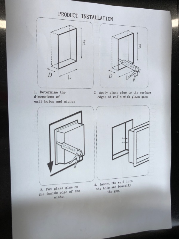 Photo 4 of ***Parts Only***Dorzom 12" x 12" Stainless Steel Shower Niche, 