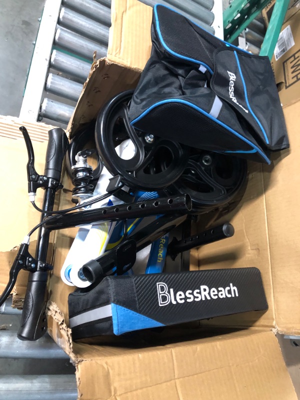 Photo 3 of BlessReach Economy Knee Scooter Steerable Knee Walker Blue