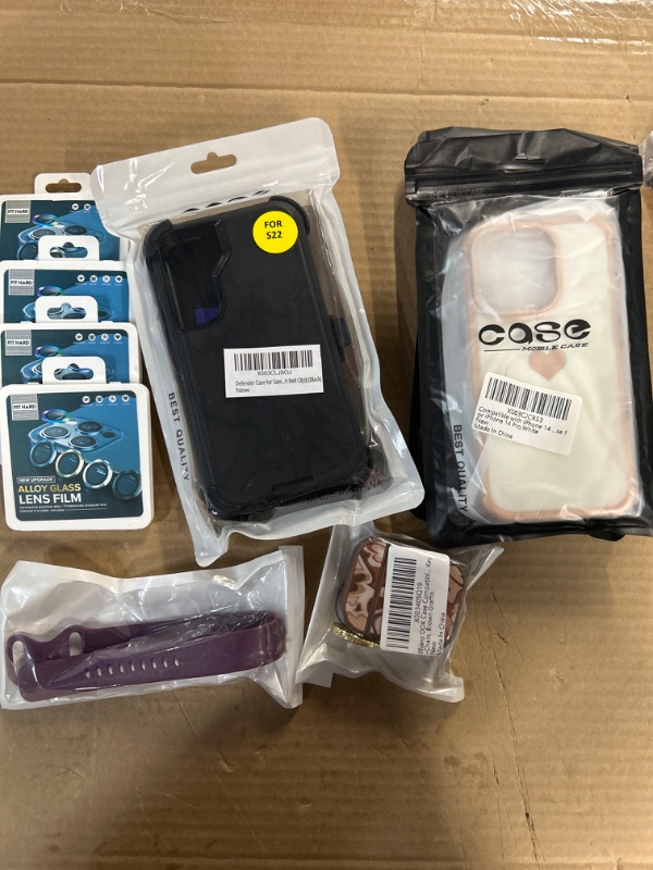 Photo 1 of **NON-REFUNDABLE, MISCELLANEOUS PHONE CASES/CAMERA COVERS BUNDLE**