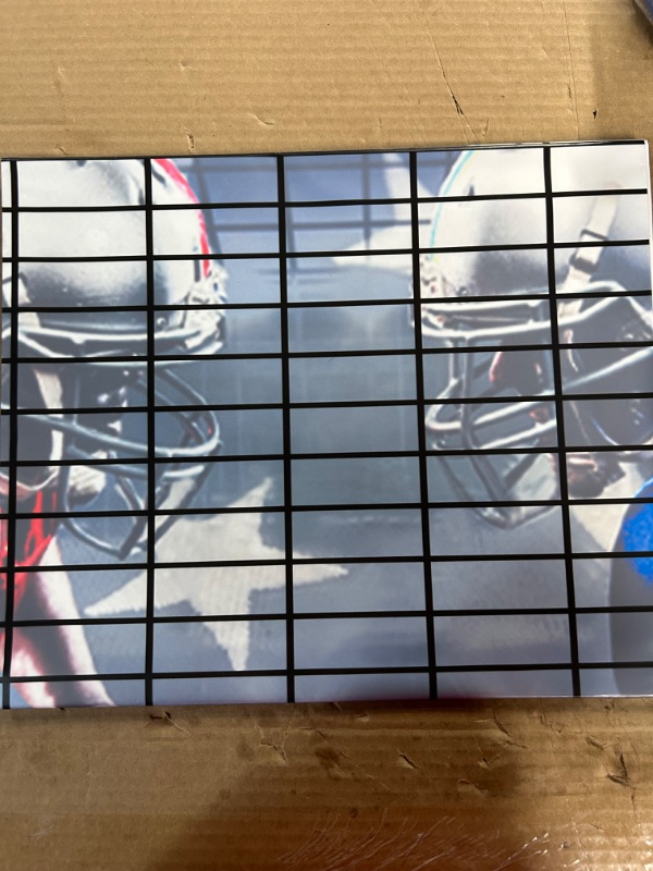 Photo 1 of Fantasy Football Draft Board 2023-2024 Kit - XL Fantasy Football Draft Board 3.2 x 2.66 Feet- 500+ Player Stickers - 12 Team x 20 Rounds, 6PK