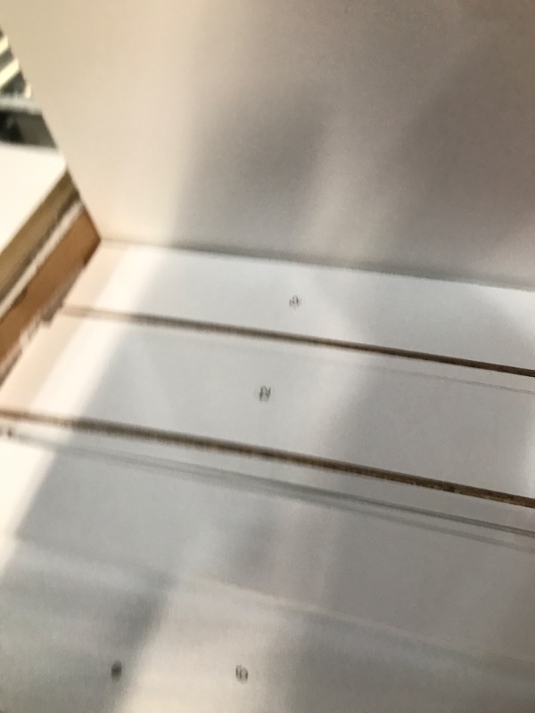 Photo 1 of Seventable Nightstand with Charging Station and LED Lights, Modern Design End Side Table with 2 Drawers, Nightstand Open Compartment for Bedroom, White