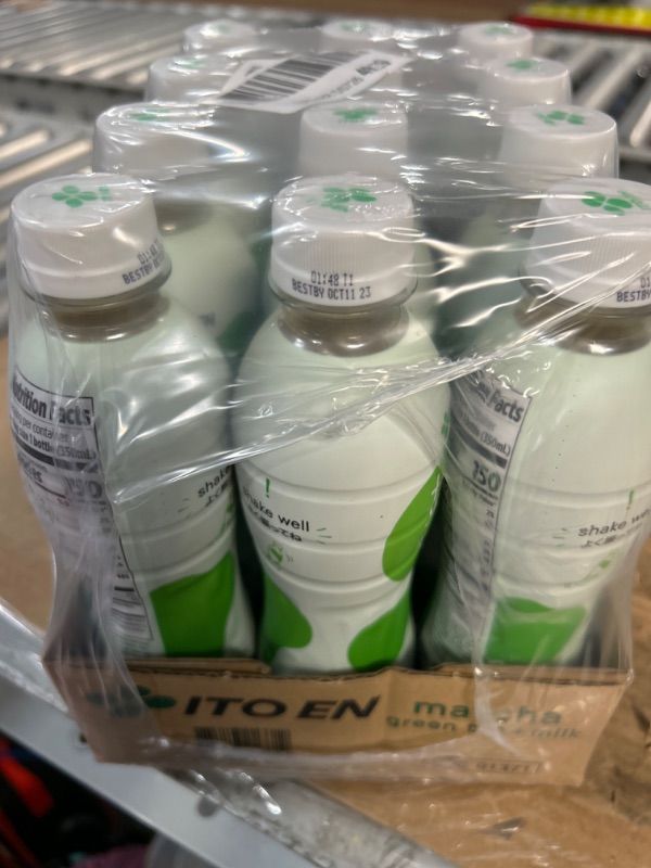 Photo 2 of **MISSING 1 BOTTLE**
Ito En Matcha Green Tea + Milk Milk Tea 11.8 oz Plastic Bottles - Pack of 11