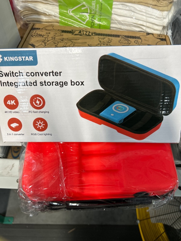 Photo 2 of Kingstar Switch Dock for Nintendo Switch - Portable Switch Docking Station with Carrying Case and Accessories