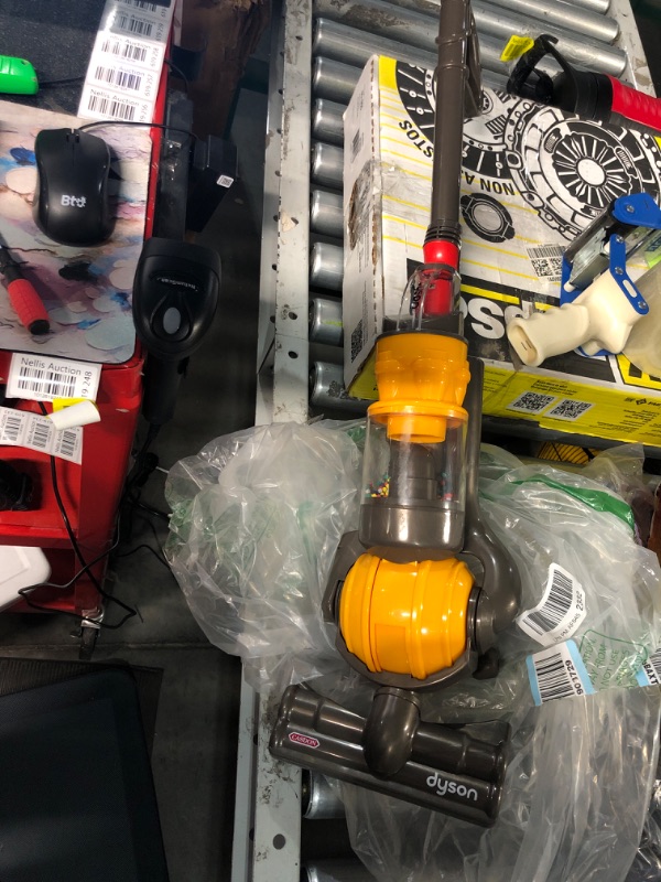 Photo 2 of Casdon Dyson Ball | Miniature Dyson Ball Replica For Children Aged 3+ | Features Working Suction To Add Excitement To Playtime Grey/Yellow