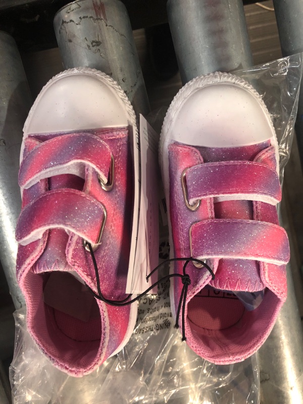 Photo 1 of Cozystep Toddler Boys Girls Slip On Canvas Sneakers Pink Glitter 7
