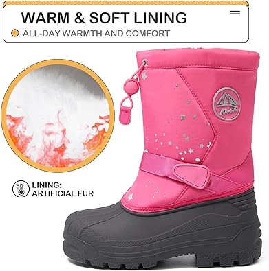 Photo 1 of K KomForme Snow Boots for Boys & Girls Warm Waterproof Slip Big Kid 5
