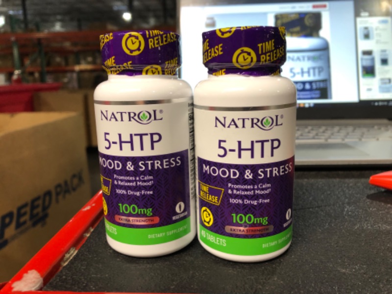 Photo 2 of 5-Htp 100Mg Time Release by Natrol - 45 Tab, 2 Pack