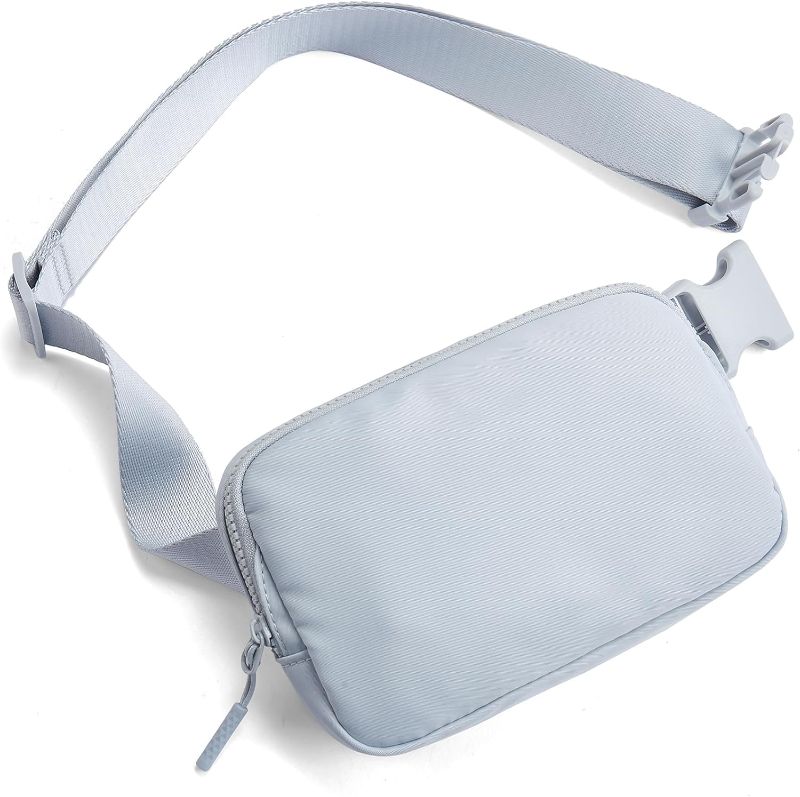 Photo 1 of Belt Bag for Women Men Fashionable Crossbody Fanny Pack Grey