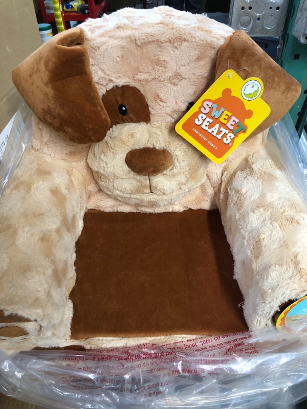 Photo 2 of Animal Adventure | Sweet Seats | Tan Dog Children's Plush Chair