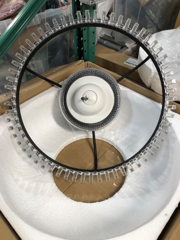 Photo 2 of **GIMBAL IS BENT, FOR PARTS OR REPAIR** JINYUDA 20''ceiling fan with light,low profile ceiling fan with light,360° three-dimensional surround air supply