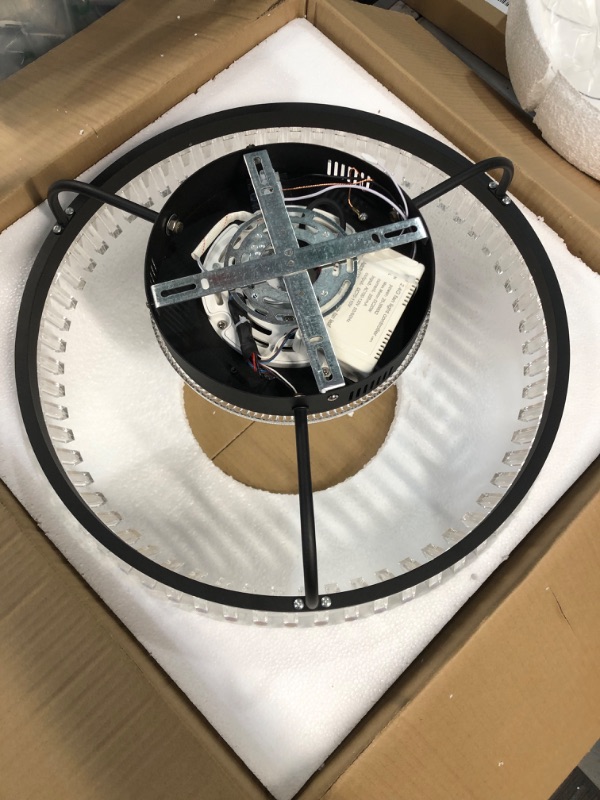 Photo 4 of **GIMBAL IS BENT, FOR PARTS OR REPAIR** JINYUDA 20''ceiling fan with light,low profile ceiling fan with light,360° three-dimensional surround air supply