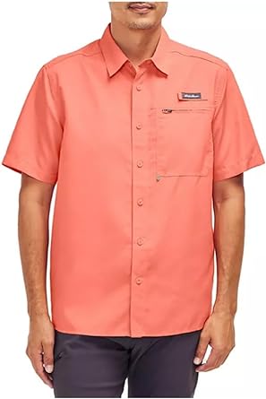 Photo 1 of Eddie Bauer Men's Moisture Wicking Woven Tech Short Sleeve Shirt
