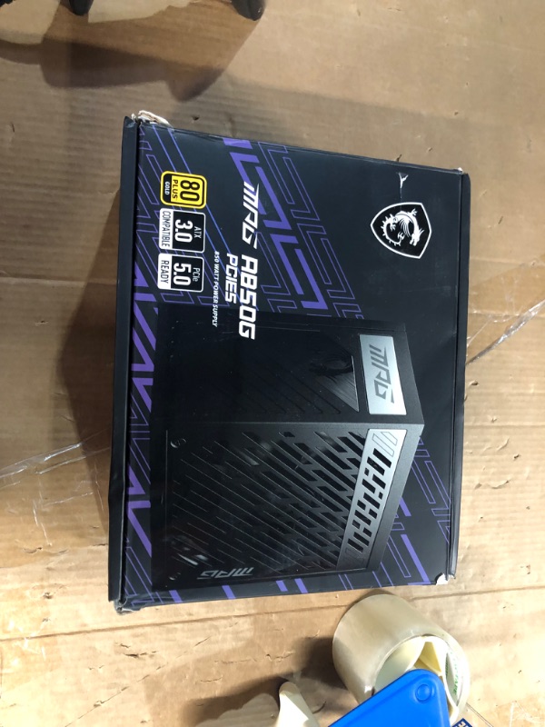 Photo 5 of MSI MPG A850G PCIE 5 & ATX 3.0 Gaming Power Supply 80 Plus Gold Certified 850W