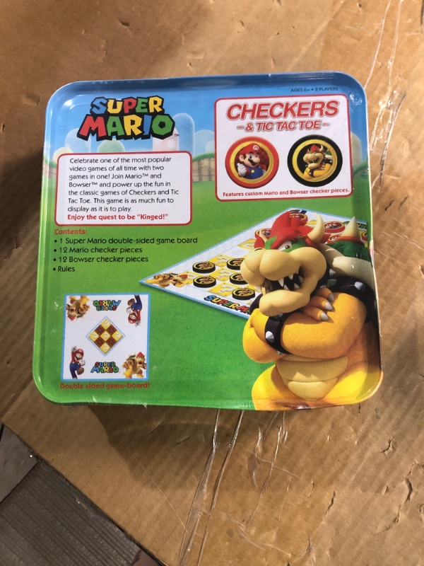 Photo 3 of (NEW) USAOPOLY Super Mario Checkers & Tic-Tac-Toe Collector's Game Set for 2 players 