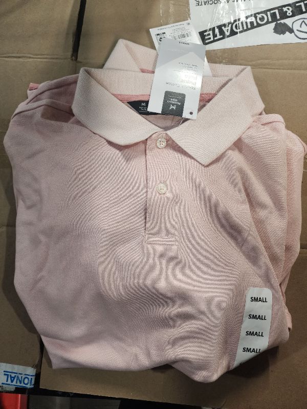 Photo 3 of **2-PIECES** Member's Mark Men's Stretch Cotton Classic Fit Pique Polo Shirt **SALMON COLOR, SIZE SMALL**