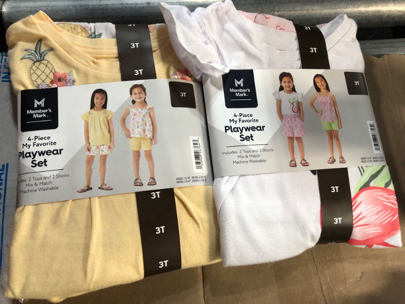 Photo 1 of 4-piece playwear 3T size clothing 2 pairs