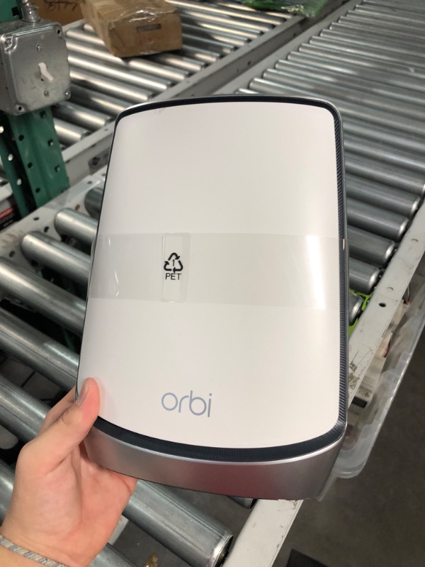 Photo 3 of NETGEAR Orbi Whole Home Tri-band Mesh WiFi 6 System (RBK852) – Router with 1 Satellite Extender | Coverage up to 5,000 sq. ft., 100 Devices | AX6000 (Up to 6Gbps) , White 6Gbps | WiFi 6 | 850 Series | 2-Pack