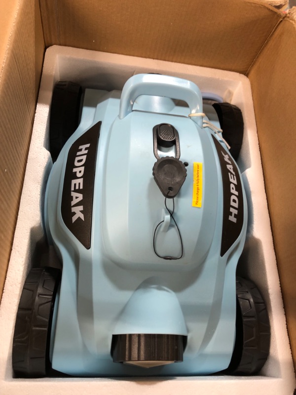 Photo 2 of * not functional * sold for parts * repair *
Cordless Robotic Pool Cleaner, HDPEAK Pool Vacuum Lasts 110 Mins, Auto-Parking, Rechargeable, 