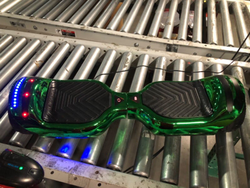 Photo 3 of **PARTS ONLY** HOVERSTAR All-New HS2.0 Hoverboard All-Terrain Two-Wheel Chome Green