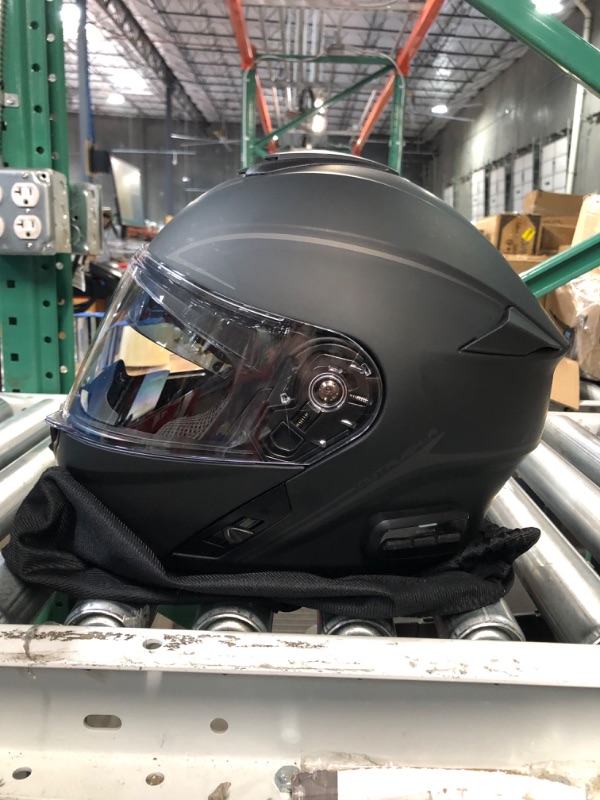 Photo 3 of Sena Outrush Bluetooth Modular Motorcycle Helmet with Intercom System Large Outrush R (2021) Matte Black