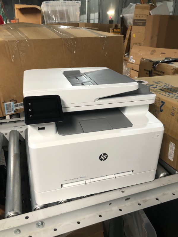 Photo 4 of HP Color LaserJet Pro M283fdw Wireless All-in-One Laser Printer, Remote Mobile Print, Scan & Copy, Duplex Printing, Works with Alexa (7KW75A), White