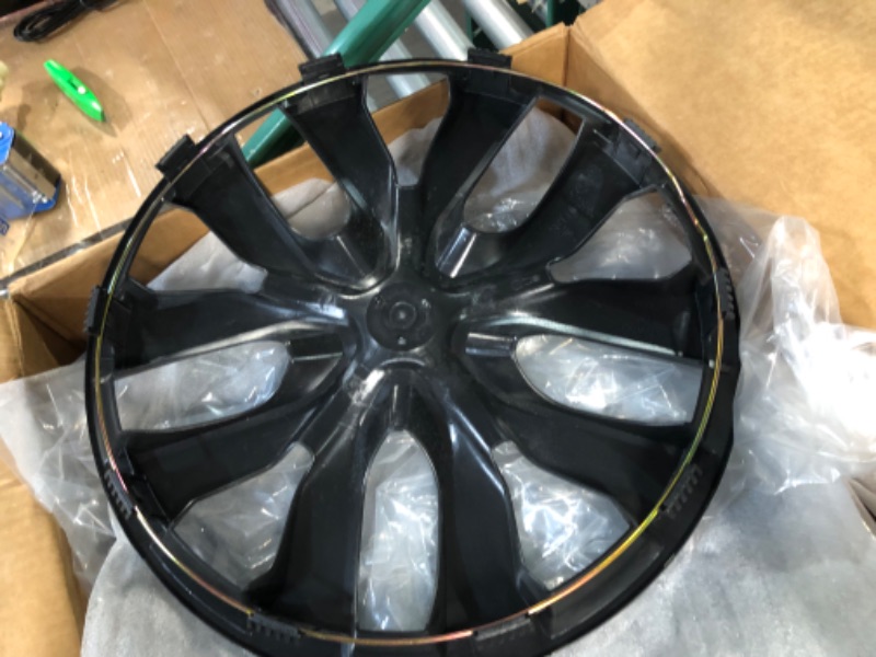 Photo 1 of MWC 446566 Hubcaps Wheel Covers 17 inch 4 Set Matte-Black,Matte Black 