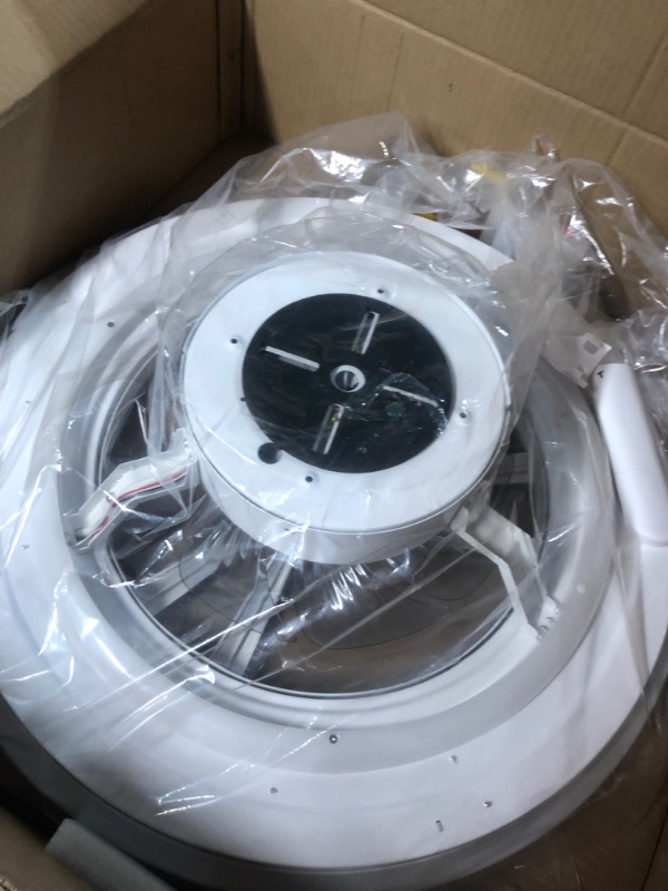 Photo 2 of **SEE NOTES**
Orison RGB Ceiling Fans with Lights, 23'' Low Profile Ceiling Fan with Light and Remote, Smart Ceiling Fans with 8 blades, Compatible with Alexa, Google Home and App Controlled (White)