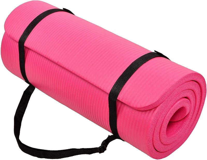 Photo 1 of **SEE NOTES**
BalanceFrom All Purpose 1-Inch Extra Thick High Density Anti-Tear Exercise Yoga Mat with Carrying Strap
