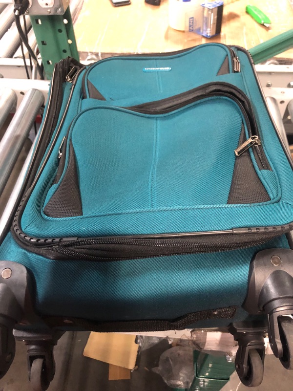 Photo 3 of **SEE NOTES**
U.S. Traveler Aviron Bay Expandable Softside Luggage with Spinner Wheels, Teal, Carry-on 22-Inch Carry-on 22-Inch Teal