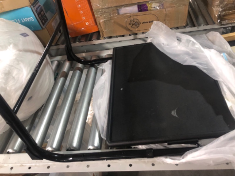 Photo 2 of **USED/DIRTY**
Adjustable TV Tray Table - TV Dinner Tray on Bed & Sofa, Comfortable Folding Table with 6 Height & 3 Tilt Angle Adjustments (Black)