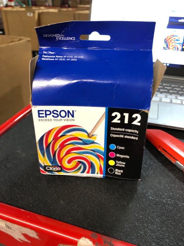 Photo 2 of EPSON T212 Claria -Ink Standard Capacity Black & Color -Cartridge Combo Pack (T212120-BCS) for select Epson Expression and WorkForce Printers Black and color Ink