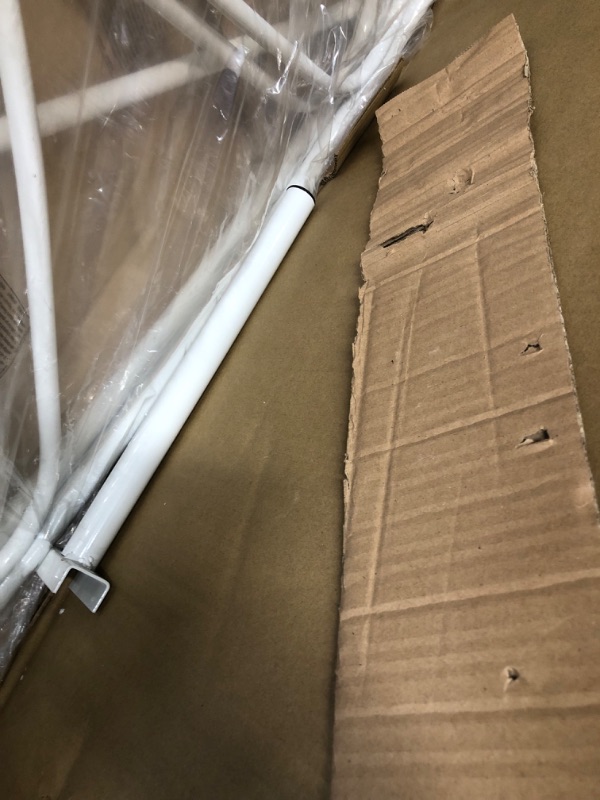 Photo 1 of **SEE NOTES**
Elephance Twin Bed Frame with Headboard, Metal Platform Bed Frame with 12 Inch Storage Space No Box Spring Needed (White)