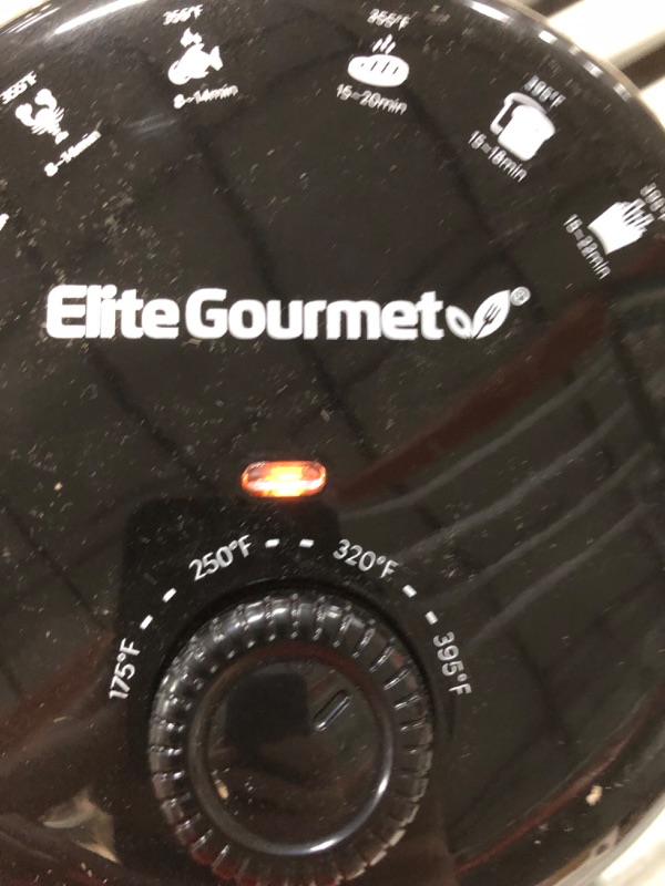 Photo 2 of **USED/UNABLE TO FULLY TEST**
Elite Gourmet 2.1-qt. Hot Air Fryer, Black