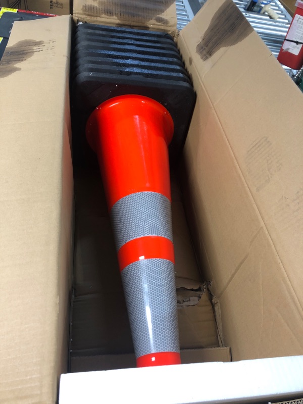 Photo 2 of (8 Cones) BESEA 28” inch Orange PVC Traffic Cones