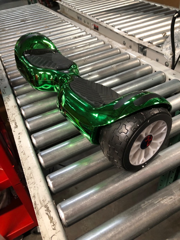 Photo 3 of (PARTS ONLY)HOVERSTAR All-New HS2.0 Hoverboard All-Terrain Two-Wheel Self Balancing Flash Wheel Electric Scooter with Wireless Bluetooth Speaker Chrome Green