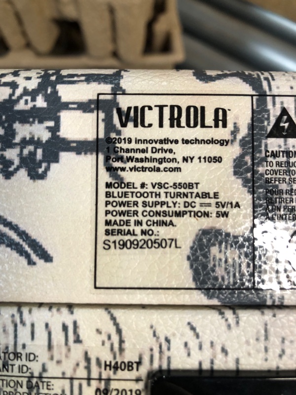 Photo 5 of Victrola Vintage 3-Speed Bluetooth Portable Suitcase Record Player 