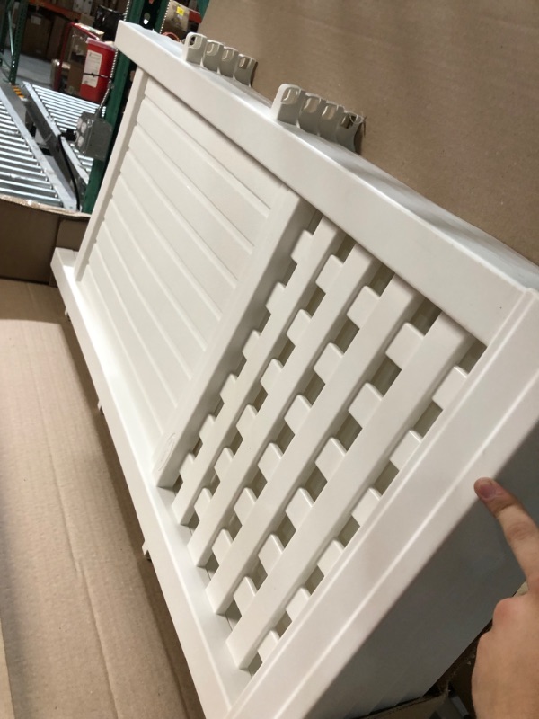 Photo 1 of Suncast 4 Panel Reversible Outdoor Screen Enclosure, 44" (H) x 23" (W) per, White White Screen Enclosure