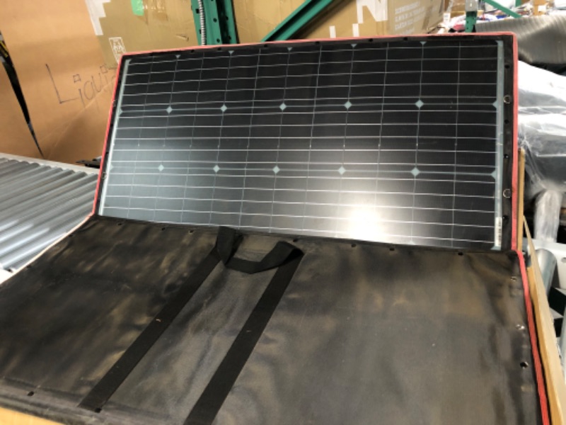 Photo 2 of *FOLDABLE SOLAR ONLY, NO ADD ONS** DOKIO 160W 18V Portable Solar Panel Kit (ONLY 9lb) Folding Solar Charger with 2 USB Outputs for 12v Batteries/Power Station AGM LiFePo4 RV Camping Trailer Car Marine…