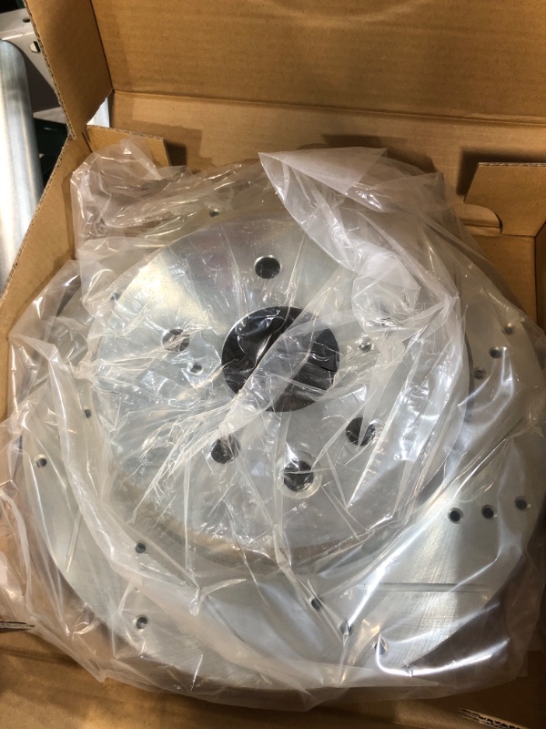 Photo 3 of *STOCK PHOTO  REFERENCE** R1 Concepts Rear Brakes and Rotors Kit |Rear Brake Pads| Brake Rotors and Pads| Ceramic Brake Pads and Rotors |fits Lexus GS200t, GS300, GS350, GS450h, IS200t, IS300, IS350, RC200t, RC300, RC350