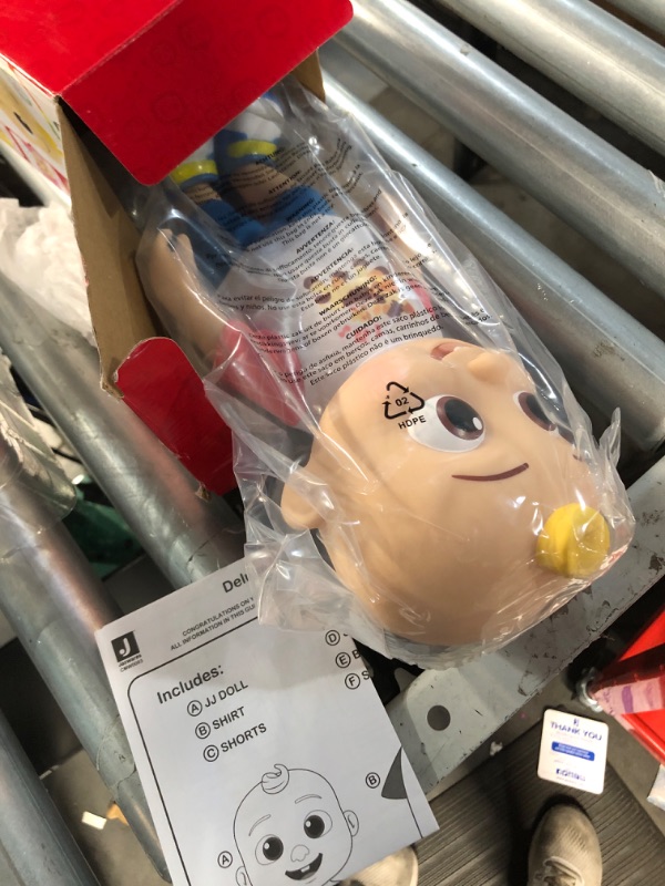 Photo 1 of CoComelon Deluxe Interactive JJ Doll - Includes JJ, Shirt, Shorts, Pair of Shoes, Bowl of Peas, Spoon- Toys for Preschoolers