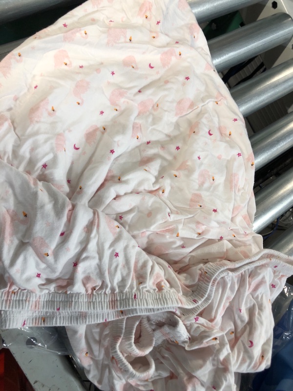 Photo 1 of Burt's Bees Baby - Fitted Crib Sheet, Girls & Unisex 100% Organic Cotton Graceful Swans