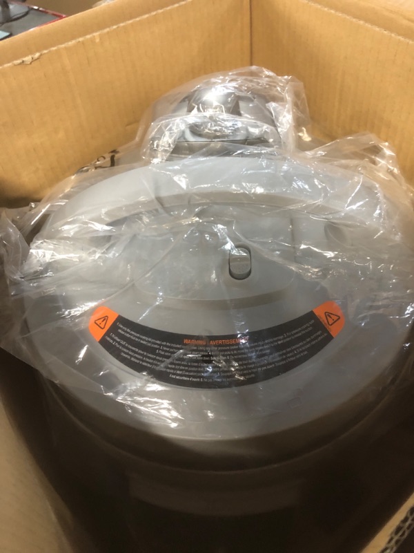 Photo 2 of * used item * powers on * unable to test further * lid comes off all the way
Instant Pot Duo Plus, 8-Quart Whisper Quiet 9-in-1 Electric Pressure Cooker, Slow Cooker, Rice Cooker,